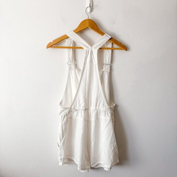 Aritzia Wilfred Beatriz Romper Shirt Overalls White Size Small - Picture 6 of 7